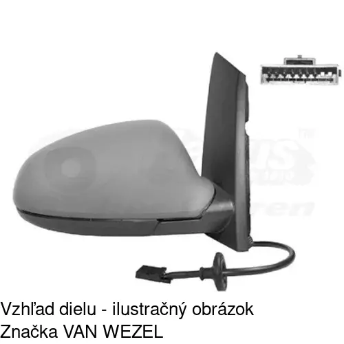 Vonkajšie zrkadlo 5511525S /POLCAR/ - obr. 3