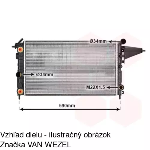 Chladiče vody 551408-1 /POLCAR/ - obr. 2