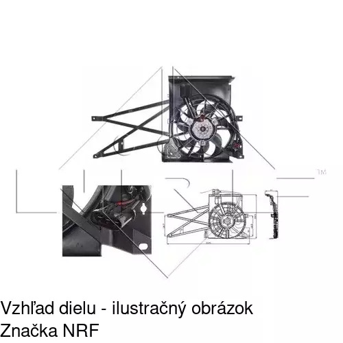 Ventilátory chladičov 551623W2 /POLCAR/ - obr. 1