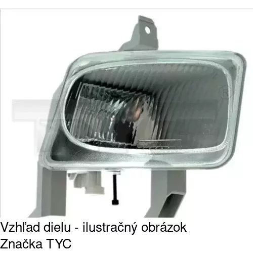 Hmlové svetlo - predné POLCAR 5516301E