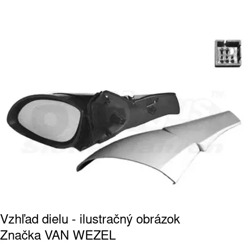 Rám vonkajšieho zrkadla 551656PM /POLCAR/ - obr. 5