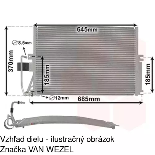 Chladiče klimatizácie 5517K81X /POLCAR/ - obr. 4