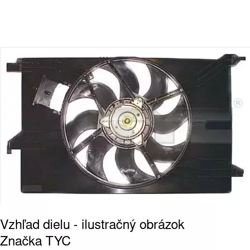 Ventilátor bez krytu / podpery 551823U4X /POLCAR/ - obr. 2