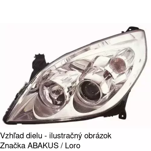 Hlavný reflektor 551909-E /POLCAR/ - obr. 4