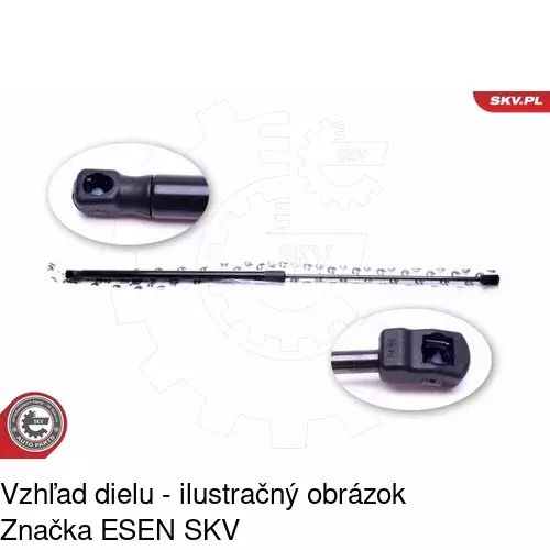 Plynová pružina 5520AS /POLCAR/ - obr. 3