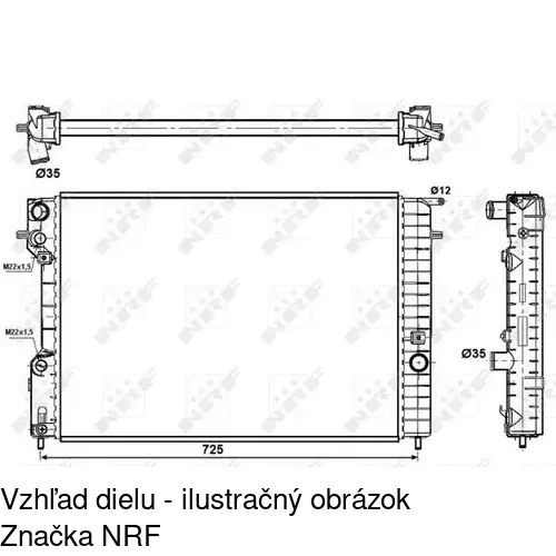 Chladiče vody 552708-3 /POLCAR/