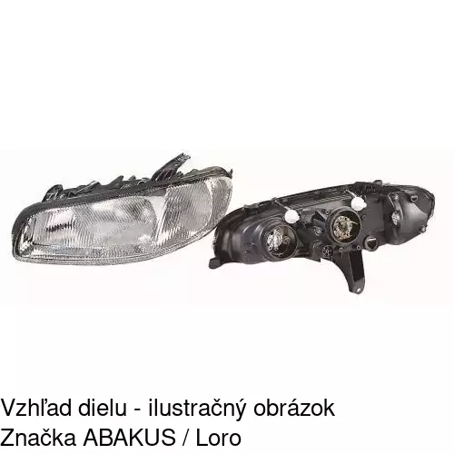 Hlavný reflektor 5527100E /POLCAR/ - obr. 3