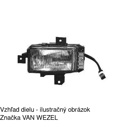 Hmlové svetlo - predné 552730-E /POLCAR/ - obr. 2