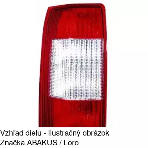 Zadné svetlo POLCAR 5528881H