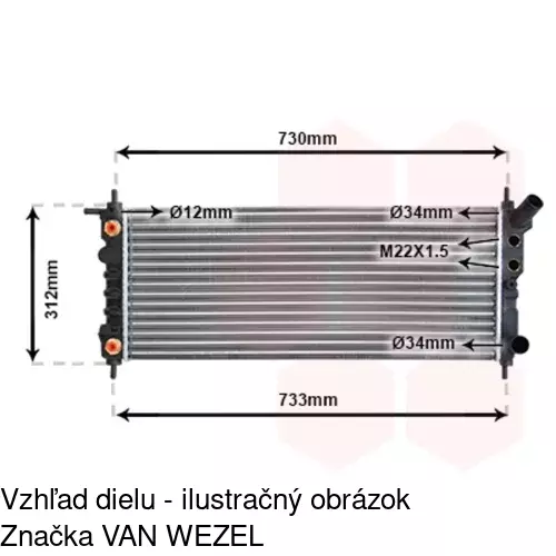 Chladiče vody 555508-7 /POLCAR/ - obr. 2