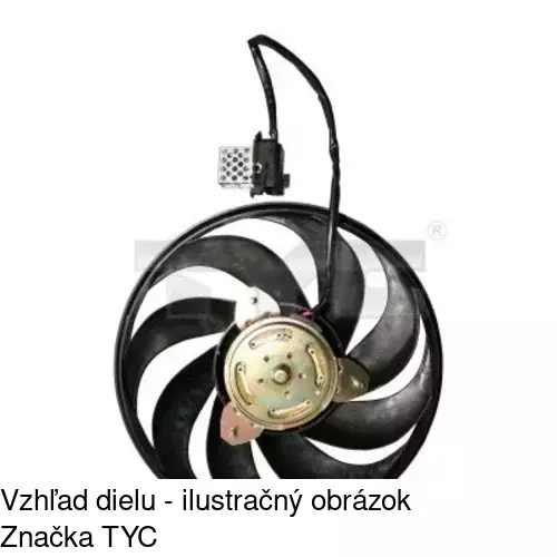 Ventilátor bez krytu / podpery 555623U8 /POLCAR/ - obr. 3