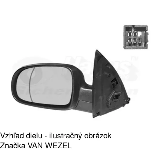 Rám vonkajšieho zrkadla 555655PM /POLCAR/ - obr. 4