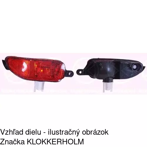 Hmlové svetlo - zadné 5556980E /POLCAR/ - obr. 2