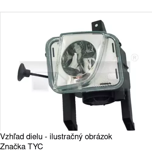 Hmlové svetlo - predné POLCAR 555929-E