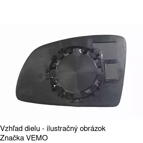 Sklo vonkajšieho zrkadla s držiakom 5559552M /POLCAR/ - obr. 1