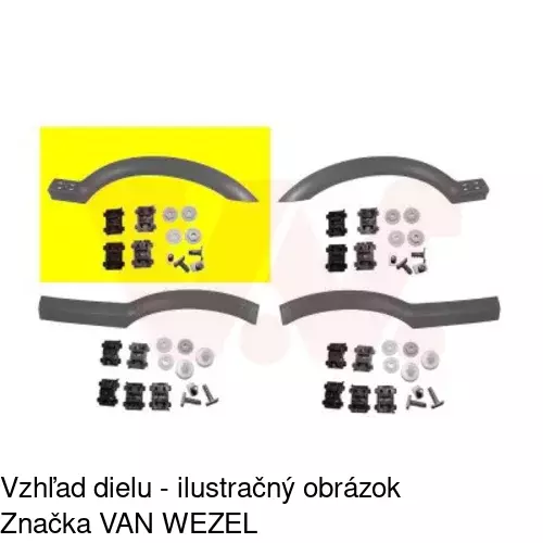 Lišta blatníka 556002-5 /POLCAR/ - obr. 1