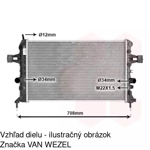 Chladiče vody 556008A3 /POLCAR/ - obr. 2