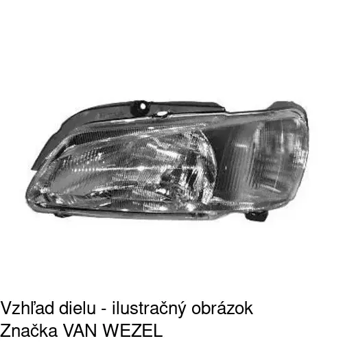 Hlavný reflektor 5706092E /POLCAR/ - obr. 2