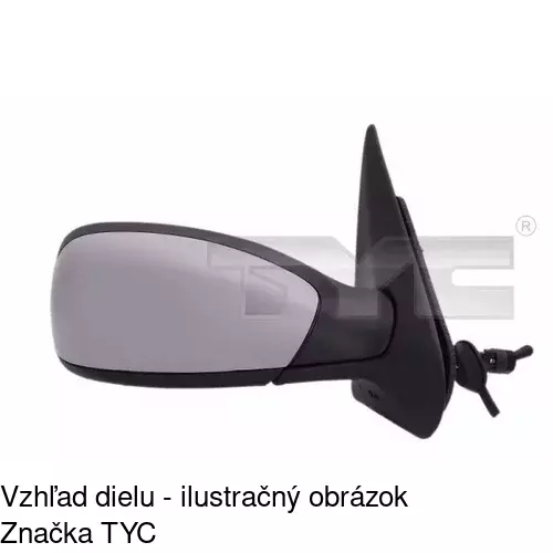 Vonkajšie zrkadlo 5707521M /POLCAR/ - obr. 5