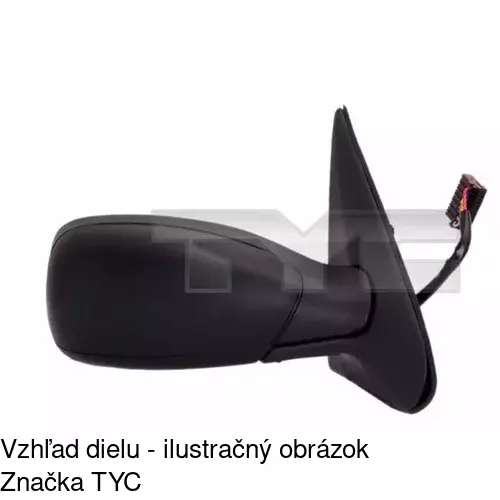 Vonkajšie zrkadlo 5707526M /POLCAR/ - obr. 2