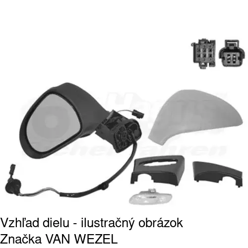 Vonkajšie zrkadlo 5712514E /POLCAR/ - obr. 4