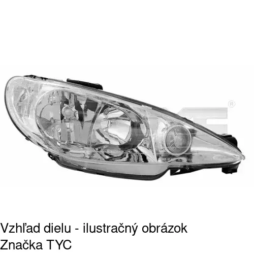 Hlavný reflektor 5723091E /POLCAR/ - obr. 1