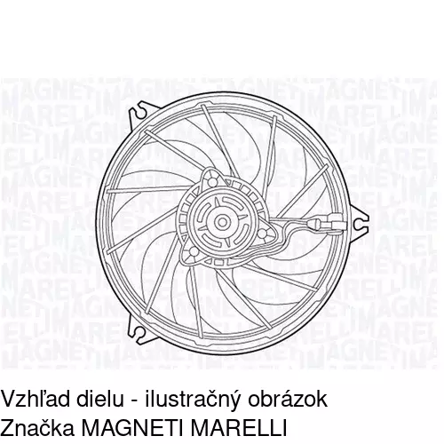 Ventilátor bez krytu / podpery 572323U3 /POLCAR/ - obr. 1