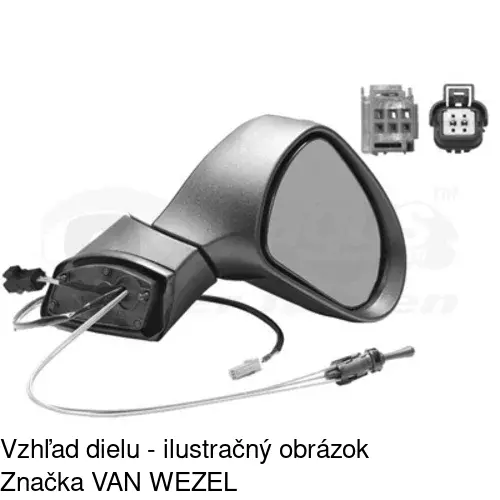 Vonkajšie zrkadlo 5724521E /POLCAR/ - obr. 5
