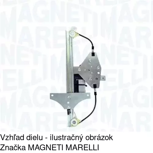 Elektrický mechanizmus okna dverí 5724PSE7 /POLCAR/ - obr. 2