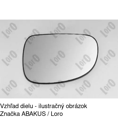 Sklo vonkajšieho zrkadla s držiakom 5746555E /POLCAR/ - obr. 4