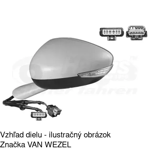 Vonkajšie zrkadlo 5756516M /POLCAR/ - obr. 2