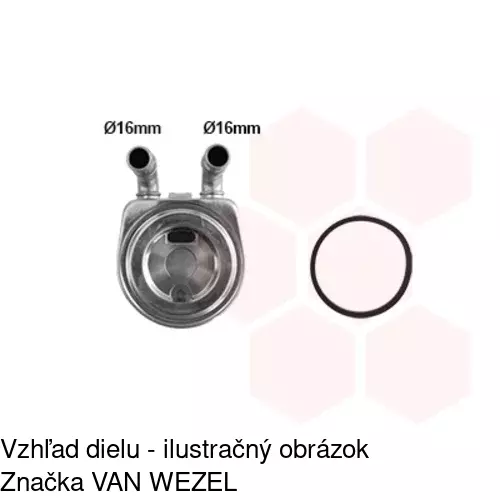 Chladiče oleja 5760L8-1 /POLCAR/ - obr. 2