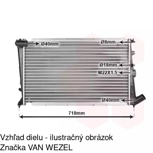 Chladiče vody 576508A2 /POLCAR/ - obr. 2