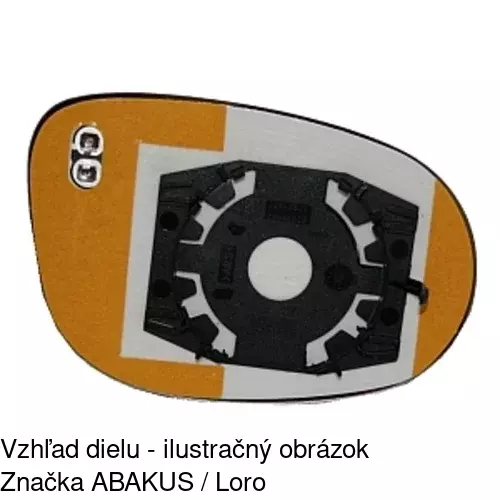 Sklo vonkajšieho zrkadla s držiakom 5770547E /POLCAR/ - obr. 3