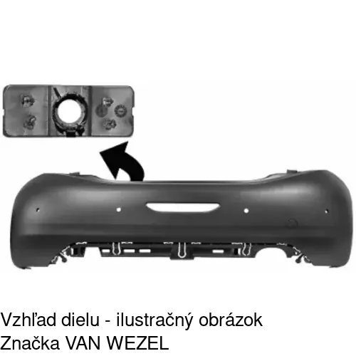 Zadný nárazník 57B196-1 /POLCAR/ - obr. 1