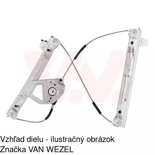 Mechanizmus sťahovania okna elektrický bez motora 57B1PSG2E /POLCAR/ - obr. 3