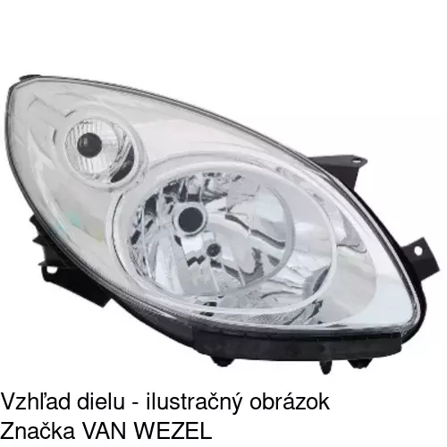 Hlavný reflektor 6001103E /POLCAR/ - obr. 5