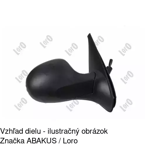 Vonkajšie zrkadlo 6001523M /POLCAR/ - obr. 5