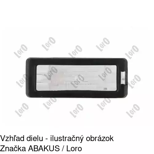 Svetlo na osvetlenie evidenčného čísla 6006959X /POLCAR/ - obr. 5