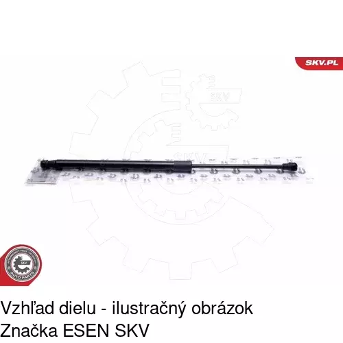 Plynová pružina 6007AB7D /POLCAR/ - obr. 2