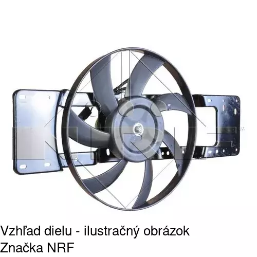 Ventilátor bez krytu / podpery 601123W2X /POLCAR/ - obr. 2