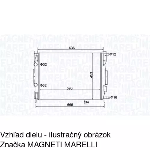Chladiče vody 601208A3 /POLCAR/ - obr. 1