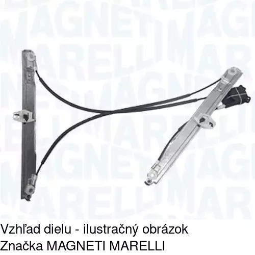 Elektrický mechanizmus okna dverí 6012PSE10 /POLCAR/ - obr. 4