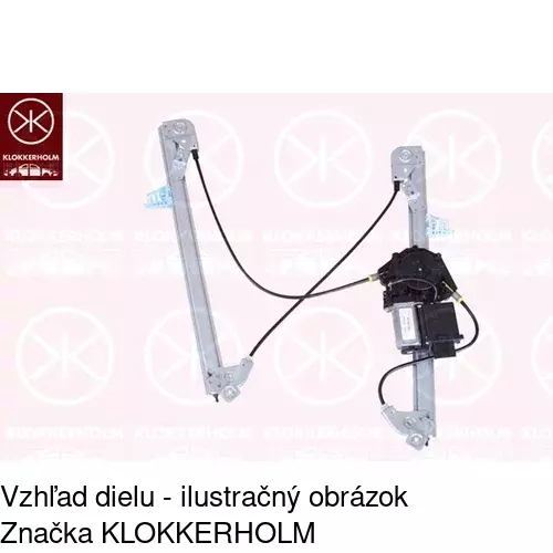 Mechanizmus sťahovania okna elektrický bez motora 6012PSG6E /POLCAR/ - obr. 3