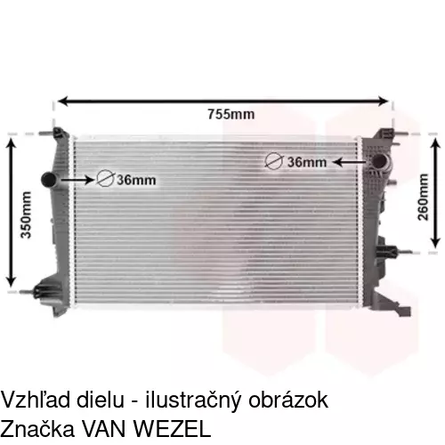 Chladiče vody 601408-1 /POLCAR/ - obr. 4