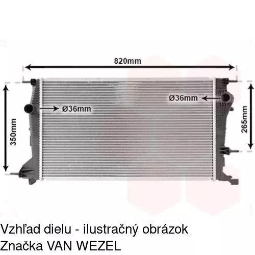 Chladiče vody 601408A3 /POLCAR/ - obr. 3