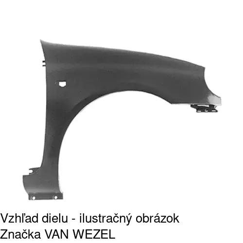Predný blatník 601502 /POLCAR/ - obr. 1