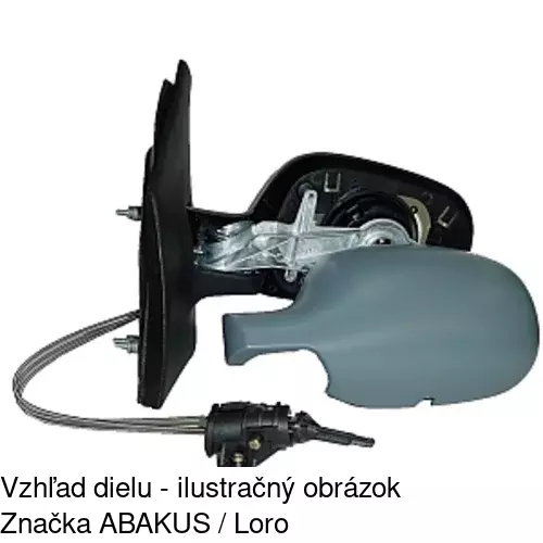 Rám vonkajšieho zrkadla 601554PE /POLCAR/ - obr. 3