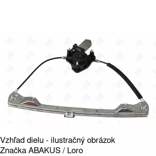 Elektrický mechanizmus okna dverí 6015PSE3 /POLCAR/ - obr. 3
