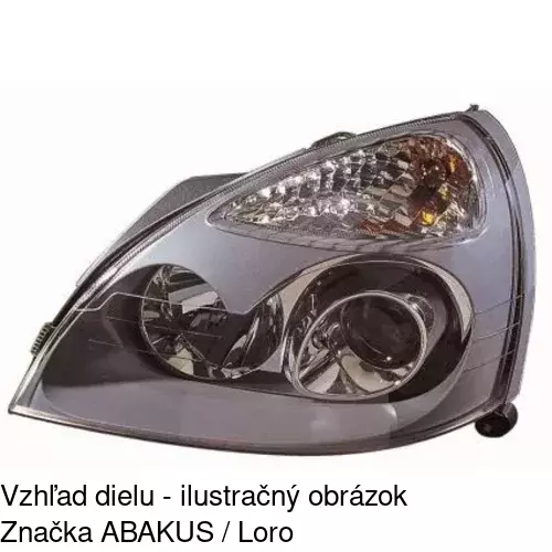 Hlavný reflektor 601610-E /POLCAR/ - obr. 2